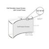 The Terakart Curved Self-standing Indoor/Outdoor Golf Frame with 1" corners and Golf Simulator Impact Screen (Corners with 300 x 300 cm Screen) view 2