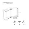 The Terakart Curved Self-standing Indoor/Outdoor Golf Frame with 1" corners and Golf Simulator Impact Screen (Corners with 300 x 300 cm Screen) view 3