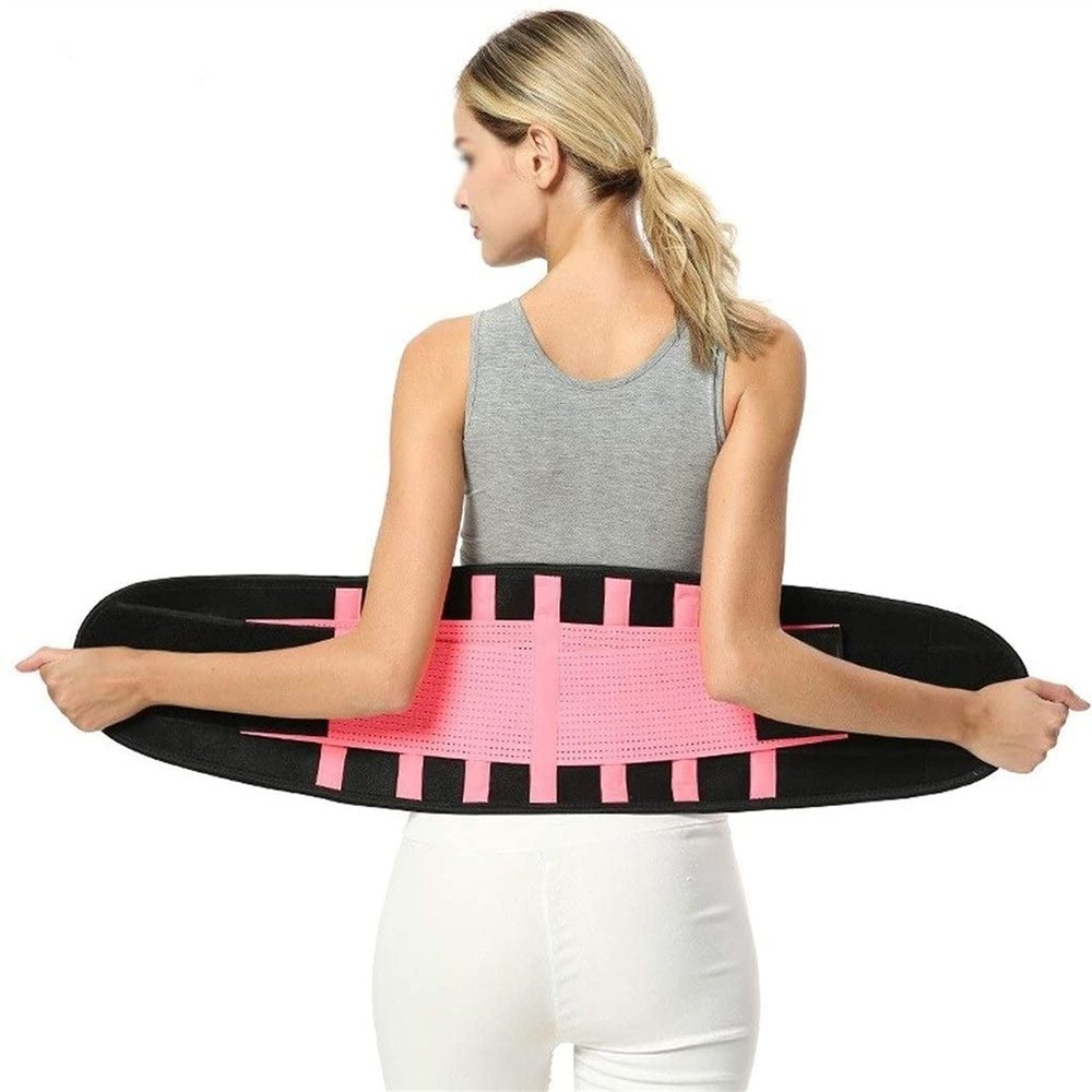 XFYJR Lumbar Support Belt Back Brace for Men Women,Adjustable Support Straps - Lower Lumbar Support Protection Heat Belt Waist Trainer (Size : S/Small)