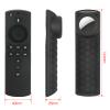 [2 Pack] Firsticks Remote Case with Holder Cover for AirTag and Tile Sticker 2020 (Glow in The Dark) Compatible with Fir TV 4K,Tracker Cover for Airtag-firstick view 2
