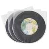 sdroceRyaM 7 Inches Vinyl Record Inner Sleeves, 50PCS Anti-Static Plastic Round Bottom EP Protective Sleeves for 45 RPM Vinyl Record, Translucent view 1