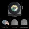 sdroceRyaM 7 Inches Vinyl Record Inner Sleeves, 50PCS Anti-Static Plastic Round Bottom EP Protective Sleeves for 45 RPM Vinyl Record, Translucent view 4
