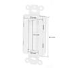 Chaosss &. Decorator Brush Passthrough, Brush Wall Plate Insert, 2 Pack White view 3
