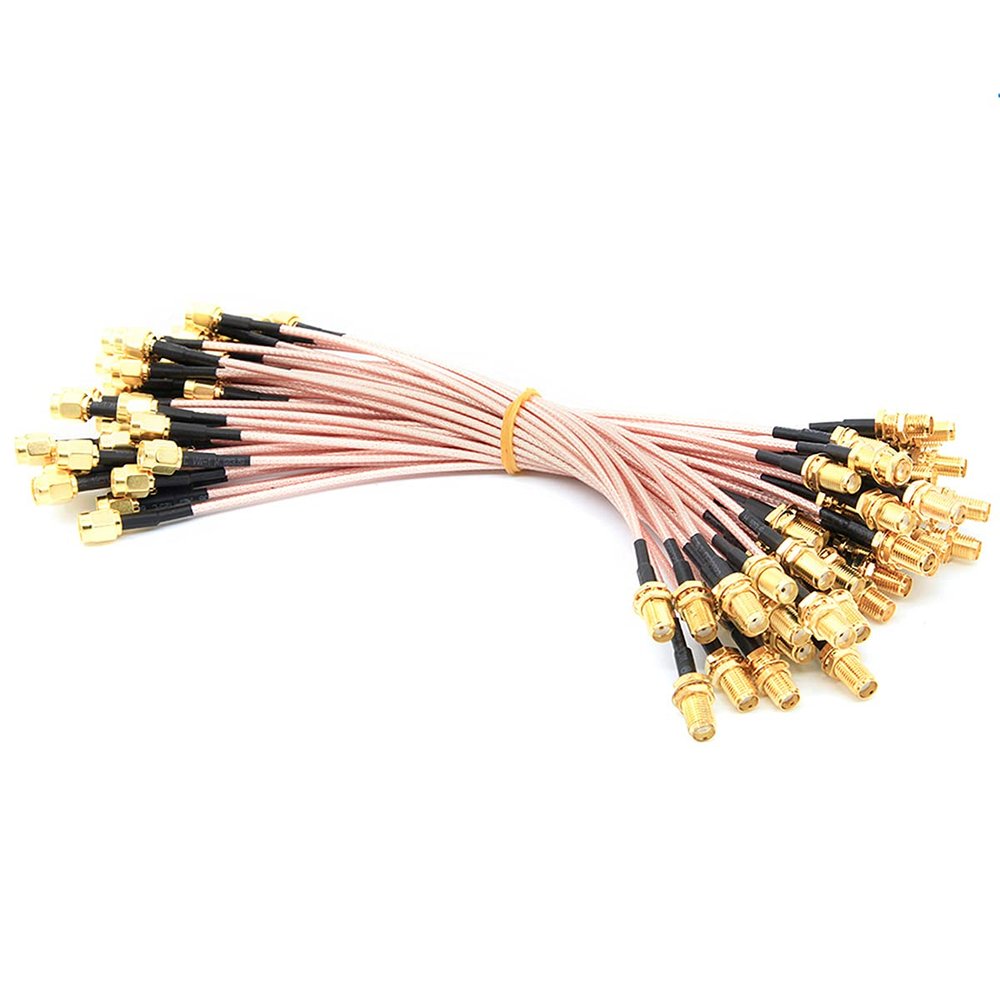 2pcs/lot WiFi Antenna Extension Cable SMA Male to SMA Female Cable Connector Line Length 20cm XC-SMA-SMA-20