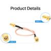 2pcs/lot WiFi Antenna Extension Cable SMA Male to SMA Female Cable Connector Line Length 20cm XC-SMA-SMA-20 view 4