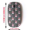 2.4G Wireless Mouse with Cute Pattern Design for All Laptops and Desktops with Nano Receiver - Christmas Snowmen Snowflakes view 2