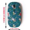 2.4G Wireless Mouse with Cute Pattern Design for All Laptops and Desktops with Nano Receiver - Christmass Packaging Fabrics view 2