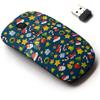 2.4G Wireless Mouse with Cute Pattern Design for All Laptops and Desktops with Nano Receiver - Christmas Elements Flat view 1