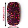 2.4G Wireless Mouse with Cute Pattern Design for All Laptops and Desktops with Nano Receiver - Christmas Tree Gift Candle Santa clausfoot view 2