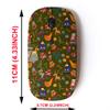 2.4G Wireless Mouse with Cute Pattern Design for All Laptops and Desktops with Nano Receiver - Christmas New Year Hannukah view 2