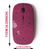 2.4G Wireless Mouse with Cute Pattern Design for All Laptops and Desktops with Nano Receiver - Christmas Snowman Purple oldmen view 2