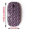 2.4G Wireless Mouse with Cute Pattern Design for All Laptops and Desktops with Nano Receiver - Christmas Tree Gift Candle Santa clausfoot view 2
