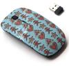 2.4G Wireless Mouse with Cute Pattern Design for All Laptops and Desktops with Nano Receiver - Christmas Various Gingerbread view 1
