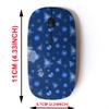 2.4G Wireless Mouse with Cute Pattern Design for All Laptops and Desktops with Nano Receiver - Christmas Trees Snowflakes view 2