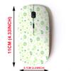 CJCBROES 2.4G Wireless Mouse with Cute Pattern Design for All Laptops and Desktops with Nano Receiver - Green Cover view 2