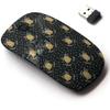 2.4G Wireless Mouse with Cute Pattern Design for All Laptops and Desktops with Nano Receiver - Christmas Bell Black view 1