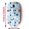 2.4G Wireless Mouse with Cute Pattern Design for All Laptops and Desktops with Nano Receiver - Christmas Town view 2