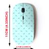2.4G Wireless Mouse with Cute Pattern Design for All Laptops and Desktops with Nano Receiver - Aquamarine Silhouette Deer view 2