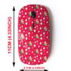 2.4G Wireless Mouse with Cute Pattern Design for All Laptops and Desktops with Nano Receiver - Christmas Colorful Image view 2