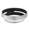 BGNing Camera Lens Hood Aluminium Lens Oblique Cover Internal Thread Hood Compatible with Cameras (49mm Silver) view 1