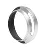 BGNing Camera Lens Hood Aluminium Lens Oblique Cover Internal Thread Hood Compatible with Cameras (49mm Silver) view 3