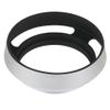 BGNing Camera Lens Hood Aluminium Lens Oblique Cover Internal Thread Hood Compatible with Cameras (49mm Silver) view 4