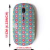 2.4G Wireless Mouse with Cute Pattern Design for All Laptops and Desktops with Nano Receiver - Winter Hanging red Green view 2