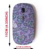 2.4G Wireless Mouse with Cute Pattern Design for All Laptops and Desktops with Nano Receiver - Floral Texture Endless view 2