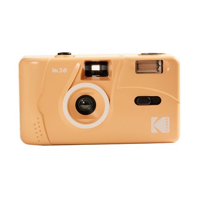 Kodak M38 35mm Film Camera - Focus Free, Powerful Built-in Flash, Easy to Use (Grapefruit)