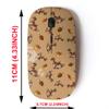2.4G Wireless Mouse with Cute Pattern Design for All Laptops and Desktops with Nano Receiver - Christmas Decorations Doodle Style view 2