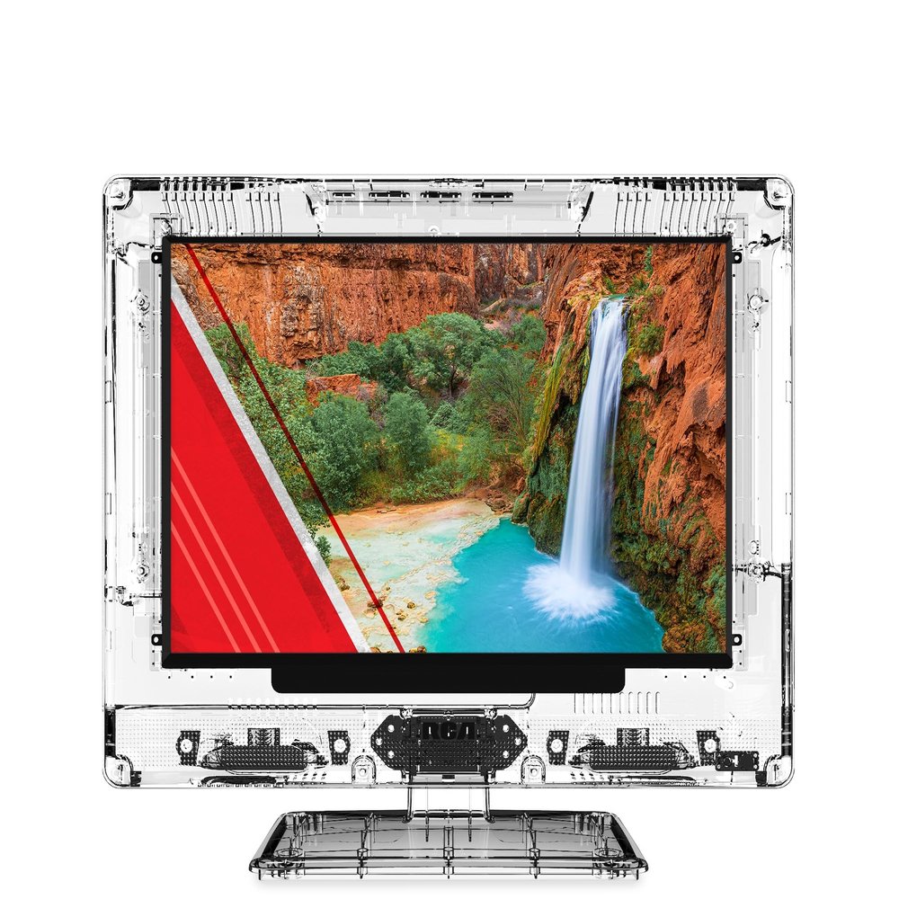 RCA 13 Clearview HDTV | J13SE1220 Transparent LED HD Television, High Resolution Wide Screen Monitor w/HDMI, VGA, Including Full Function Remote