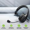 Work PRO Wireless Headset for Samsung Galaxy Note 10/Plus/Lite/+/5G/Note10 with Boom Dual V5.0 Bluetooth Plus 3.5mm 1/8 Backup Cable (Black) view 4