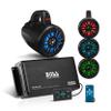 BOSS Audio Systems UNI4RGB ATV UTV Marine Boat IPX5 Weatherproof 4 Inch Stereo Wake Tower Speakers (x4) And 4 Channel Weatherproof Bluetooth Amplifier view 1