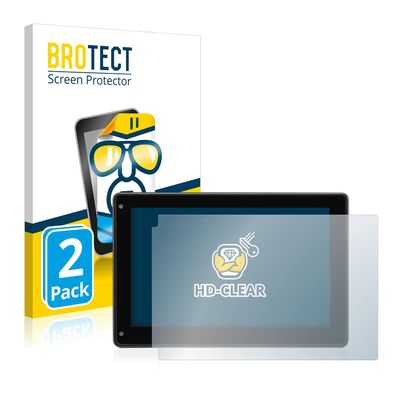 brotect 2X HD-Clear Screen Protector for Garmin Aera 760, Crystal-Clear, Hard-Coated, Dirt-Repellent