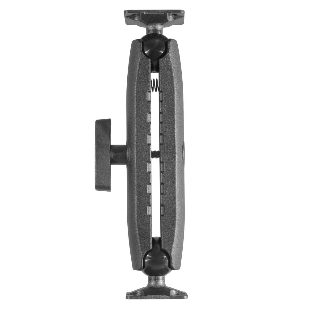 iBOLT 38mm / 1.5 inch Composite Rectangular AMPS Pattern to AMPS Pattern Drill Base Dual Ball Mount- Featuring a 6-inch Aluminum 38mm Bizmount Arm
