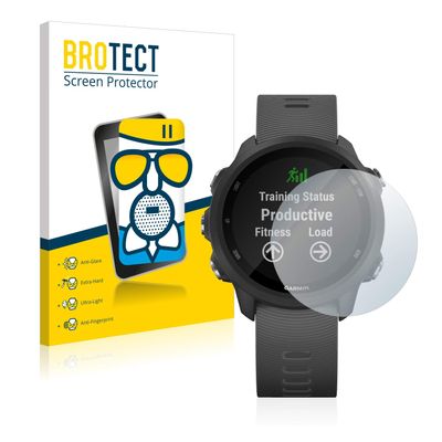 brotect AirGlass Matte Glass Screen Protector for Garmin Forerunner 245 Music, Extra-Hard, Ultra-Light, Anti-Glare, Anti-Fingerprint