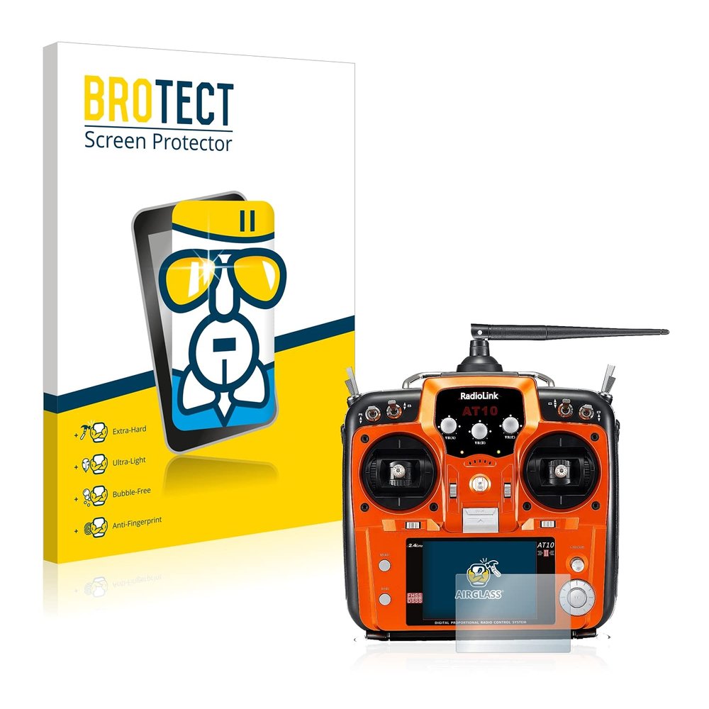 brotect AirGlass Glass Screen Protector for RadioLink AT10II, Extra-Hard, Ultra-Light, Screen Guard