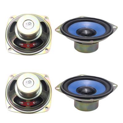 Heyiarbeit 4Pcs 5W 4 Ohm DIY Magnetic Speaker Full Range Audio Speakers 77mm Diameter Round Shape Replacement Loudspeaker for DIY Speaker