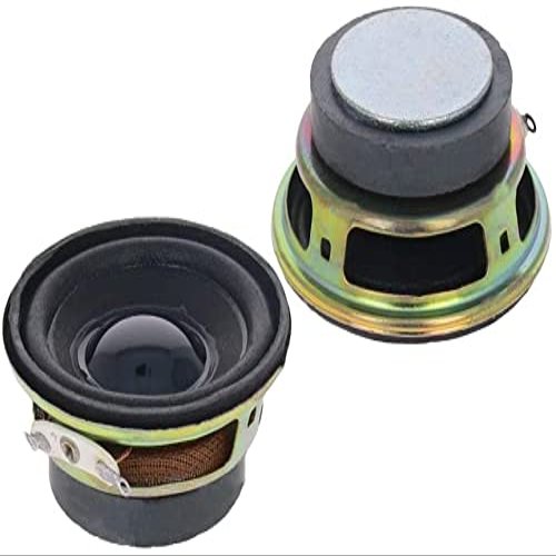 Heyiarbeit 3W 4 Ohm DIY Magnetic Speaker Audio Speakers 50mm Diameter Round Shape Replacement Loudspeaker