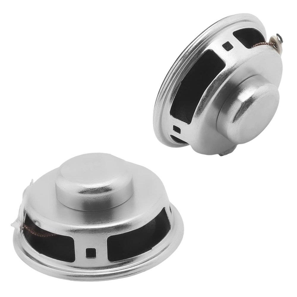 Heyiarbeit 2Pcs 3W 4 Ohm DIY Magnetic Speaker Full Range Audio Speakers 40mm Diameter Round Shape Replacement Loudspeaker for DIY Speaker