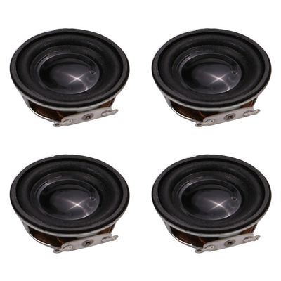 Heyiarbeit DIY Magnetic Speaker 4 Ohm 3W 40mm Dia Round Shape Replacement Speaker Stereo Woofer Loudspeaker for DIY Audio Speakers Interphone 4pcs