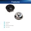 Heyiarbeit DIY Magnetic Speaker 4 Ohm 3W 40mm Dia Round Shape Replacement Speaker Stereo Woofer Loudspeaker for DIY Audio Speakers Interphone 4pcs view 3