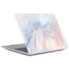 Case Compatible with MacBook Pro 13 Inch A1278 with CD-ROM Release Early 2012/2011/2010/2009/2008, 2 in 1 Plastic Laptop Hard Shell Protective Cover with Keyboard Skin - Pink Blue Marble view 3