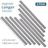 153in Cord Hider Wall, Wire Hiders for 3 Cords, Paintable Cable Cover for 2 Thick Extension Cables, Wire Concealer to Hide Cords Wall Mounted TV, 9X L17in X W0.95in X 0.47in, Grey view 3