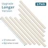153in Cord Hider Wall, Wire Hiders for 3 Cords, Paintable Cable Cover for 2 Thick Extension Cables, Wire Concealer to Hide Cords Wall Mounted TV, 9X L17in X W0.95in X 0.47in, Beige view 3
