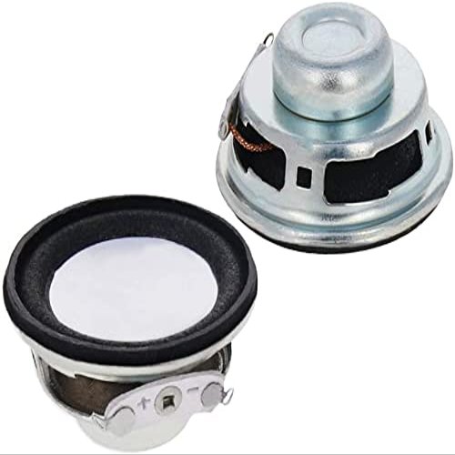 Heyiarbeit 2Pcs 3W 4 Ohm DIY Magnetic Speaker Audio Speakers 36mm Diameter Round Shape Replacement Loudspeaker