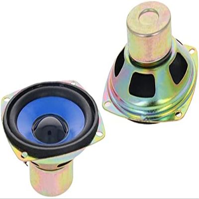 Heyiarbeit 2Pcs 5W 4 Ohm DIY Magnetic Speaker Full Range Audio Speakers 77mm Diameter Round Shape Replacement Loudspeaker for DIY Speaker