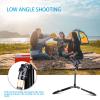 55 Inch Camera Tripod for DSLR Camera, Easy Hood 8kgs Loaded Lightweight Camera Mount Tripod Stand Aluminum Travel Accessories with 360 Panorama Ball Head and Monopod view 3