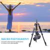 55 Inch Camera Tripod for DSLR Camera, Easy Hood 8kgs Loaded Lightweight Camera Mount Tripod Stand Aluminum Travel Accessories with 360 Panorama Ball Head and Monopod view 4