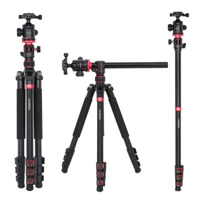 Camera Tripod,Andoer Andoer TTT-012 72 In Aluminum Alloy Tripod Detachable Tripod Monopod Stand with Panoramic Rotatable Ball Head Detachable Center Column Quick Release Plate Max. Load Bearing 10KG